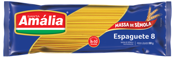 MASSA SANTA AMALIA ESPAGUETE SEMOLA 500G