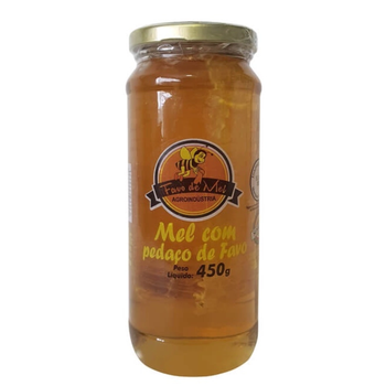 MEL FAVO DE MEL C/ PEDACO DE FAVO 450G
