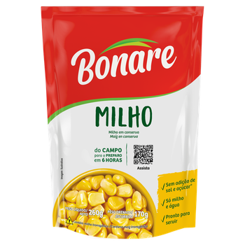 MILHO CONSERVA BONARE SACHE 170G