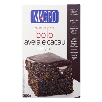 MISTURA BOLO INTEGRAL AVEIA CACAU MAGRO 200G