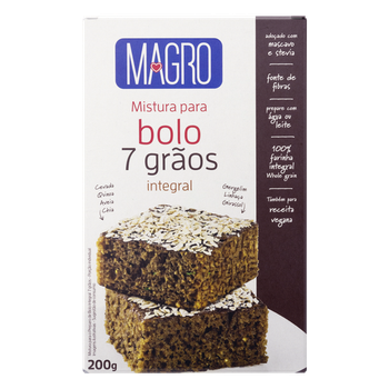 MISTURA BOLO INTEGRAL AVEIA E GRAOS MAGRO 200G