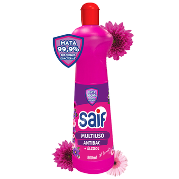 MULTIUSO ANTIBAC+ALCOOL MATA99,9 FLORAL SAIF SQUEEZE 500ML