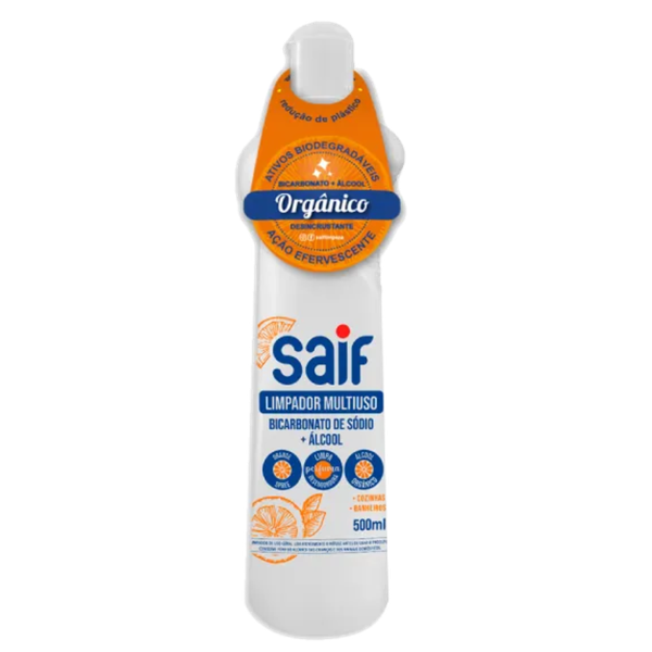 MULTIUSO BICARBONATO SODIO + ALCOOL ORANGE SAIF SQUEEZE 500ML