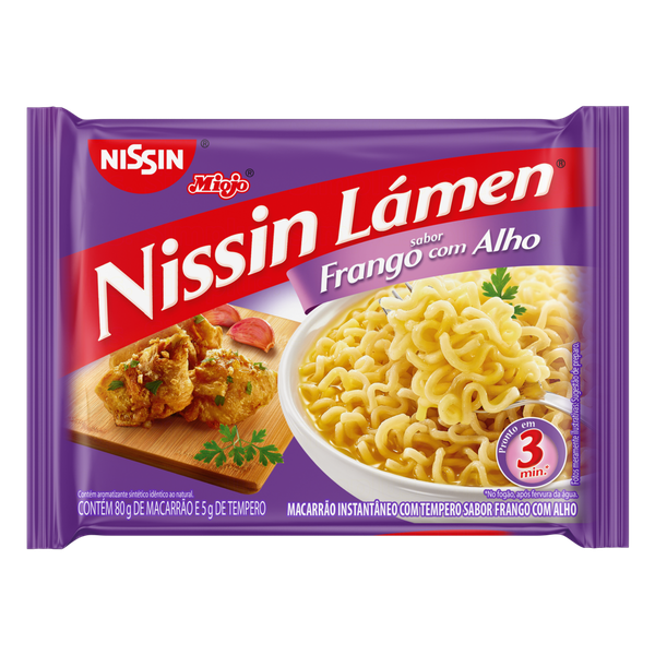 NISSIN MIOJO FRANGO COM ALHO 80G