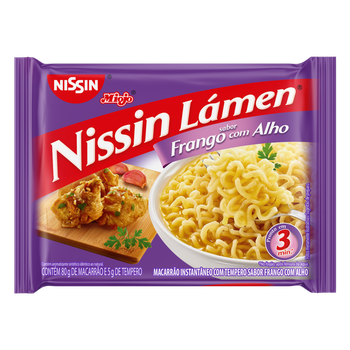 NISSIN MIOJO FRANGO COM ALHO 80G