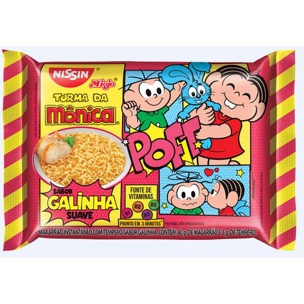 NISSIN TURMA DA MONICA GALINHA 80G