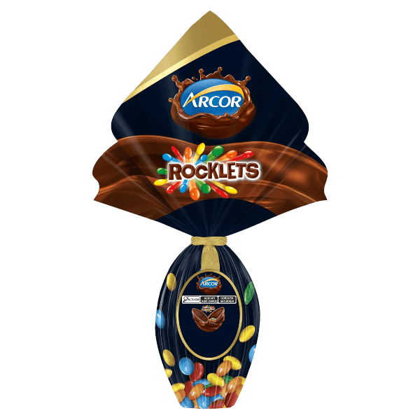 OVO ARCOR ROCKLETS LEITE 220GR