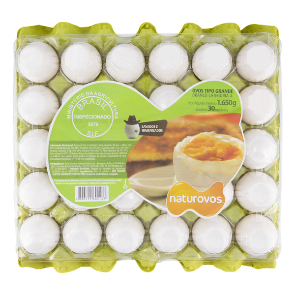 OVOS NATUROVOS BRANCO GD BDJ C/30