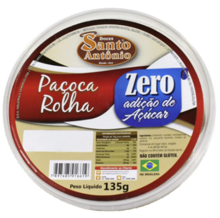 PACOCA ROLHA SANTO ANTONIO ZERO POTE 135G