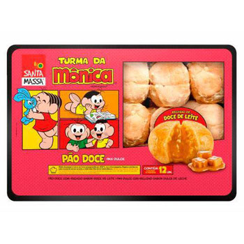 PAO DOCE DE LEITE SANTA MASSA BOLINHA 300G