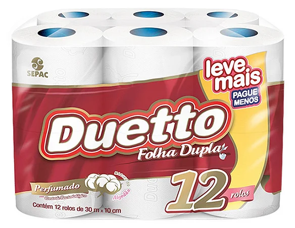 PAPEL HIG DUETTO FD 30M C/12 PERF L+P-