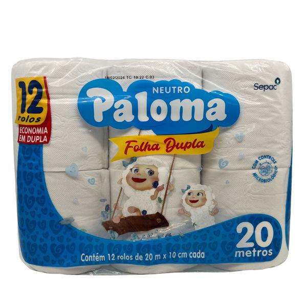 PAPEL HIG PALOMA FD 20M C/12