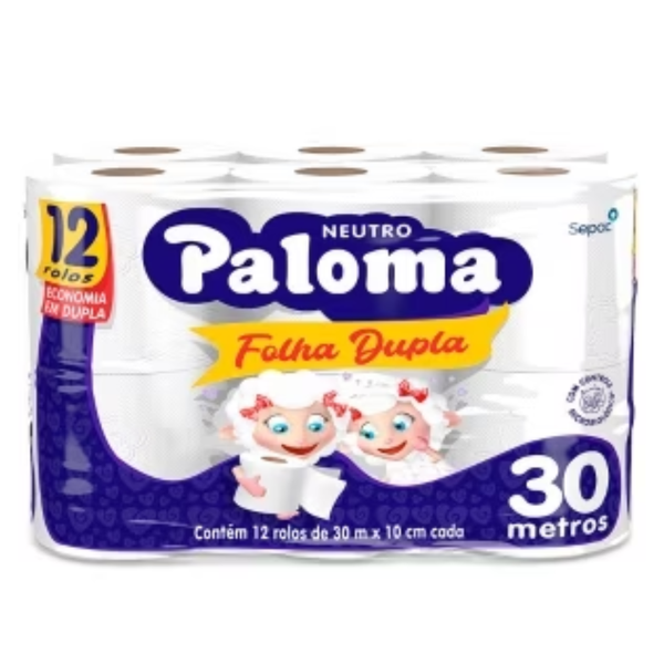 PAPEL HIG PALOMA FD 30M C/12