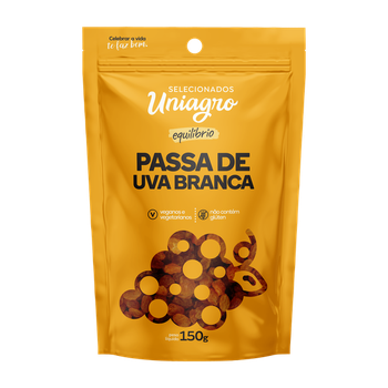 PASSA DE UVA BRANCA UNIAGRO 150G