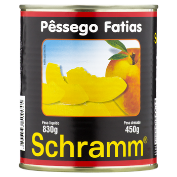 PESSEGO CALDA SCHRAMM FATIAS 450G