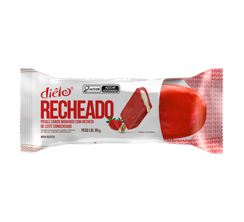 PICOLE RECH MORANGO C/ LEITE COND DIELO 95G