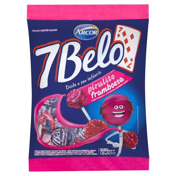 PIRULITO 7BELO FRAMBOESA 120G