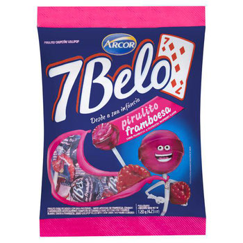 PIRULITO 7BELO FRAMBOESA 120G
