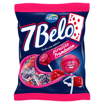 PIRULITO 7BELO FRAMBOESA 500G