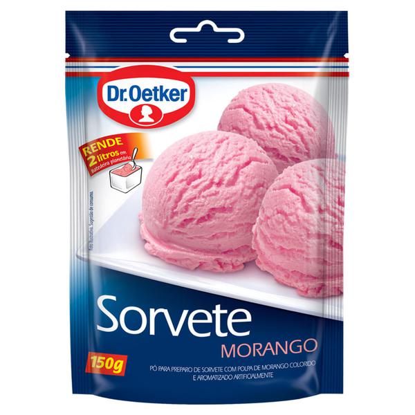 PO SORVETE DR OETKER MORANGO 150G