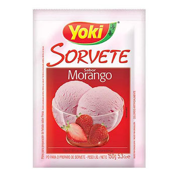 PO SORVETE YOKI MORANGO 150G