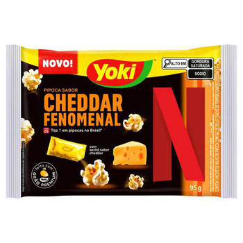 POP CORN YOKI CHEDDAR 95G