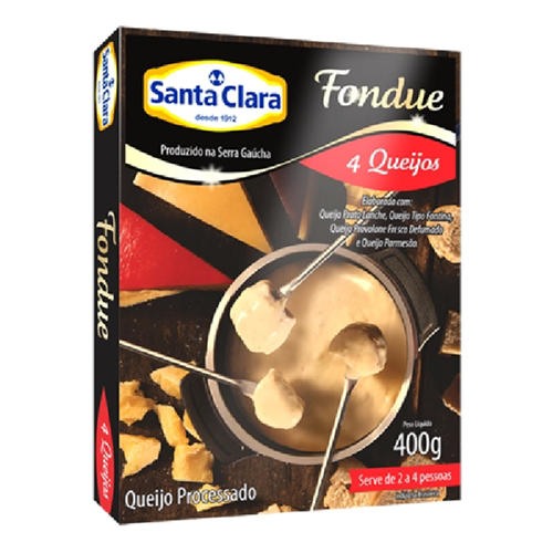 QUEIJO FONDUE 4 QUEIJOS SANTA CLARA 400G