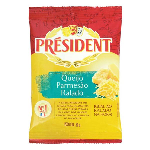 QUEIJO PARMESAO RALADO PRESIDENT 50G