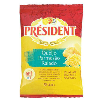 QUEIJO PARMESAO RALADO PRESIDENT 50G
