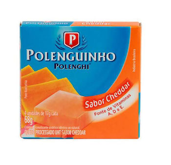 QUEIJO POLENGUINHO CHEDDAR 68G