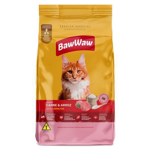 RACAO BAW WAW GATO CARNE 900G