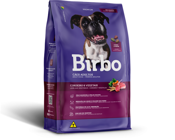 RACAO BIRBO PREM CORD/VEG 1KG