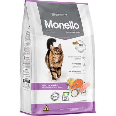 RACAO MONELLO 1KG GATOS CASTRADOS