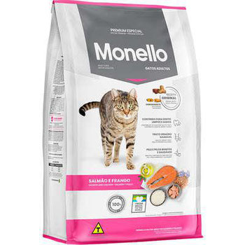 RACAO MONELLO GATO SALMAO 1KG
