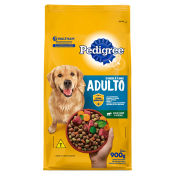 RACAO PEDIGREE CARNE E VEGETAIS 900G