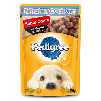 RACAO PEDRIGREE CARNE FILHOTES SCH 100G