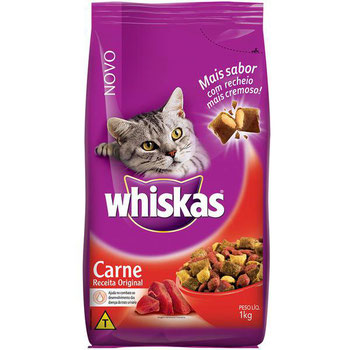RACAO WHISKAS CARNE 1KG