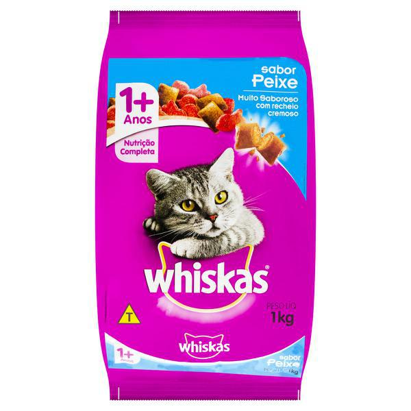 RACAO WHISKAS PEIXE 1KG