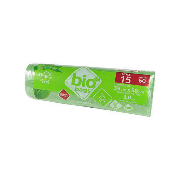 SACO BIO LIXO 15LT  ECONOMICO 60UN