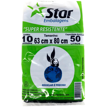 SACOS LIXO STAR 50L C/10