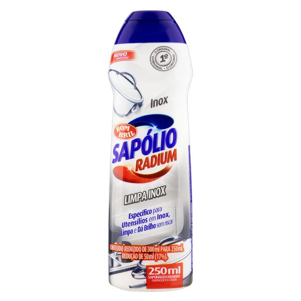 SAPOLIO RADIUM LIMPA INOX 250ML