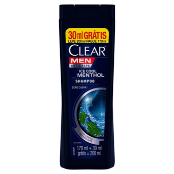 SH CLEAR ANTICASPA COOL MENTHOL MEN L200P170ML