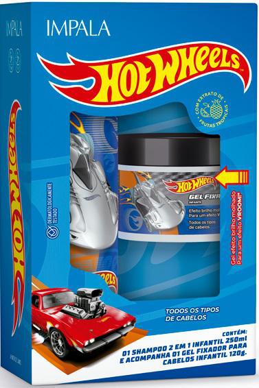 SH IMPALA+GEL HOT WHEELS 2 EM 1  PRATA 250ML
