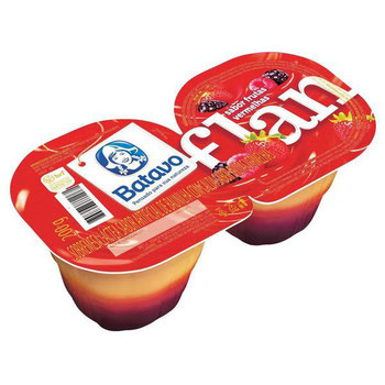 SOB FLAN FRUTAS VERMELHAS BATAVO C/2 100G
