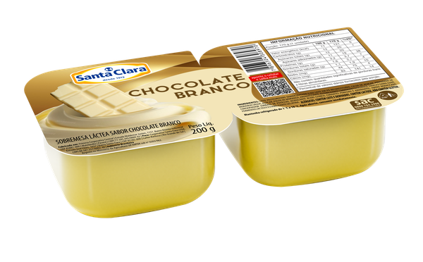 SOBREMESA SANTA CLARA CHOCOLATE BRANCO 200G
