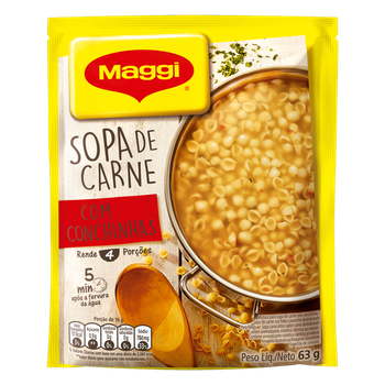 SOPA MAGGI CARNE C/CONCHINA 63G