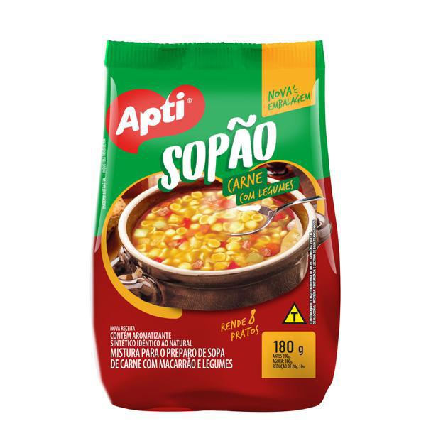 SOPAO APTI CARNE C/ MACARRAO E LEGUMES180G