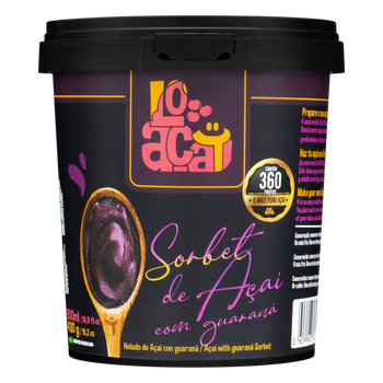 SORBET LO ACAY ACAI E GUARANA 500ML
