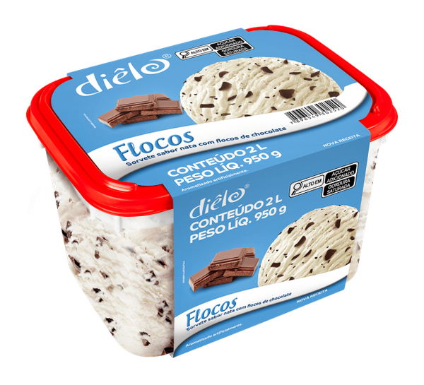 SORVETE DIELO FLOCOS 2L