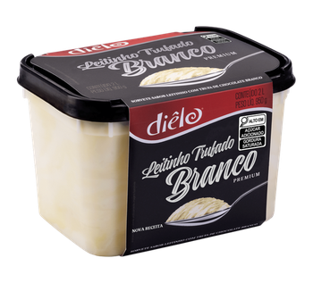 SORVETE DIELO LEITINHO TRUFADO BRANCO 2L